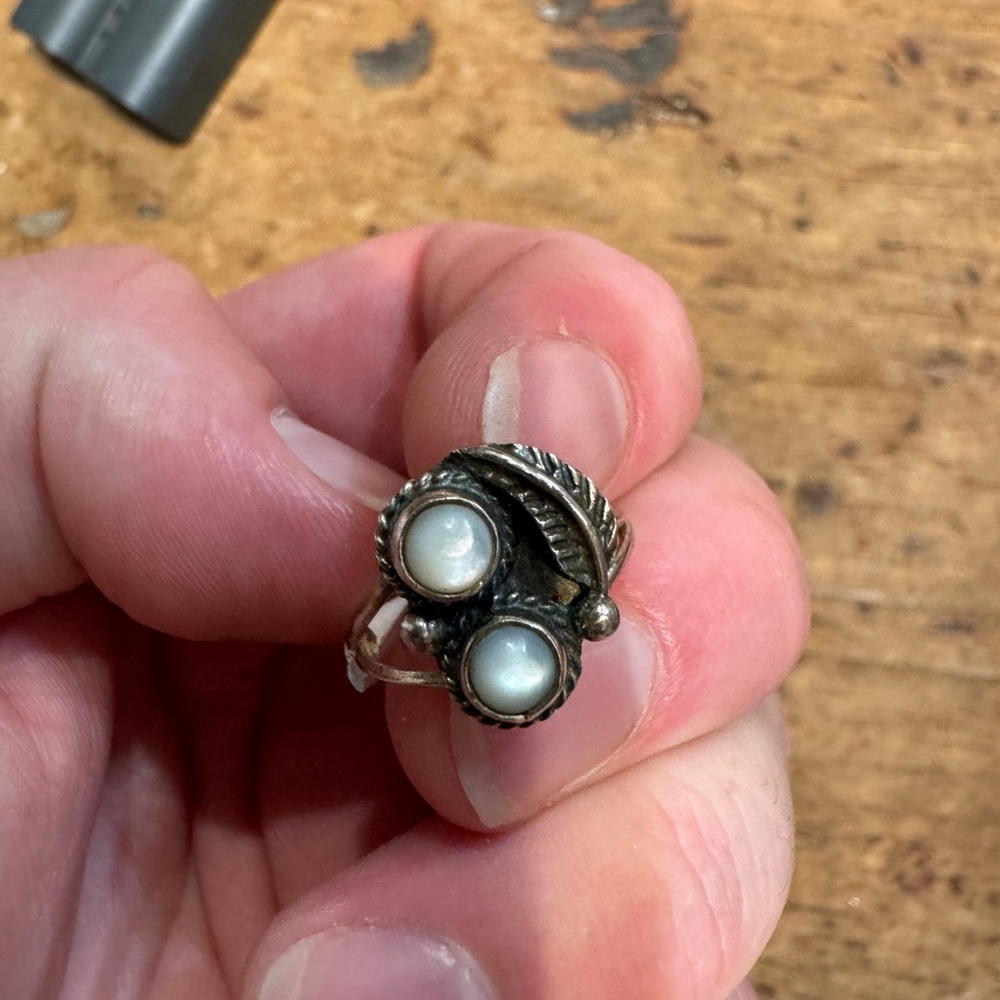 Silver Pearl Ring
